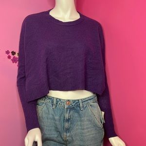 Free People Venice cashmere sweater purple size xsmall